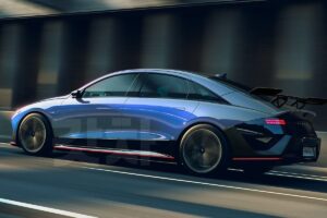 Ilustrasi Hyundai Ioniq 6 N yang Siap Meluncur Juli 2025
